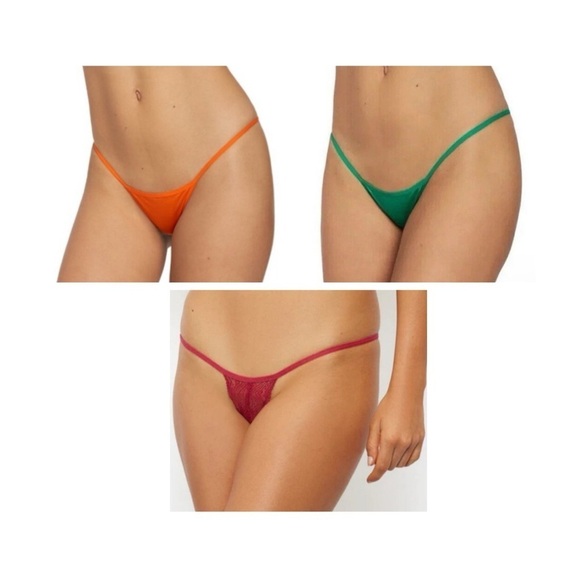 NWT Frederick’s of Hollywood 3 Pack Bundle Exxtreme Thongs and Mini Thong - Picture 1 of 5